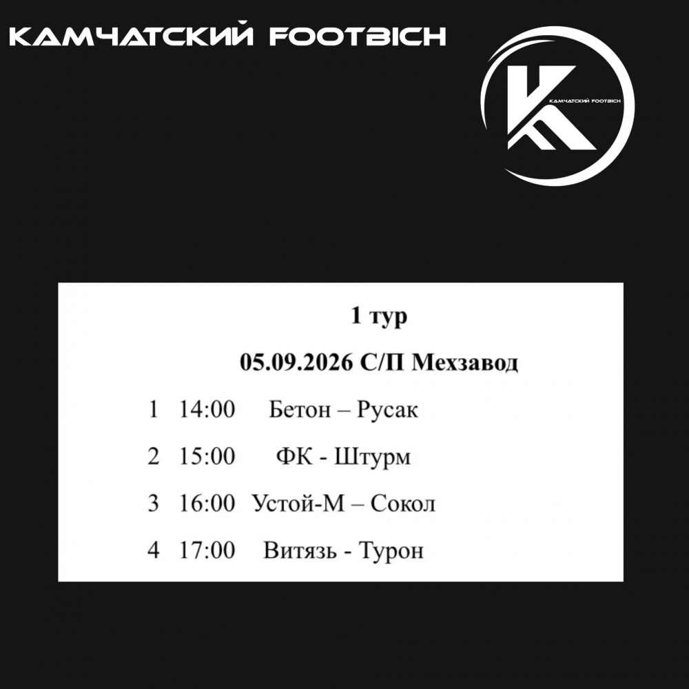 Стартует региональный этап по мини-футболу 8/8 среди мужских команд