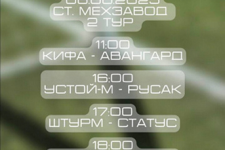 Стартовал кубок Федерации по футболу 8/8 среди мужских команд