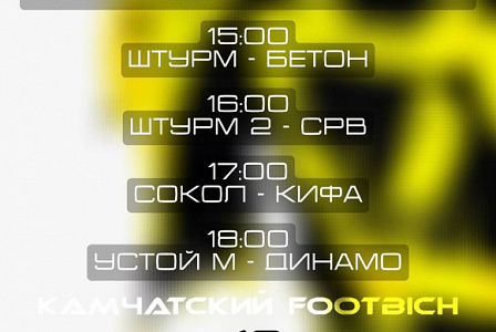 1/4 финала кубка Камчатского края по футзалу